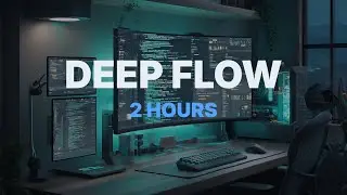 Coding & Study Music for Deep Flow | Minimal Synthwave Room (2 Hours)