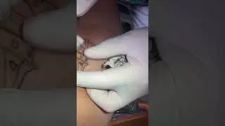 Small Skyline Tattoo - pulling lines