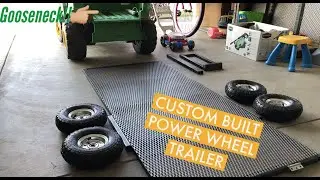 Как построить индивидуальный прицеп-гусиную шею для трактора John Deere Gator Ride On!