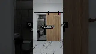 Upgrade to sliding door #slidingdoor #spacesaving #homeinteriors #smallbathroomsolutions #coimbatore