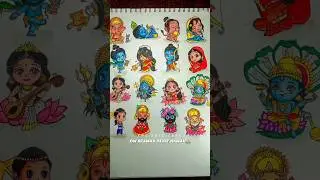Cute Bramha ji drawing 😍❤️|| Only cute drawing challenge|| #shorts