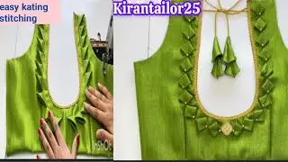 Backless blouse design cating and stitching trending styless blause designer