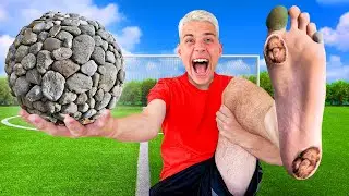 🦶🏻 SIN BOTAS vs El BALÓN MÁS DURO del MUNDO! ⚽