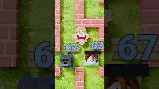 BACON and WOLF vs 67 KID and 61 MEME in ROBLOX MAZE 99 Nights in the Forest #roblox #usa