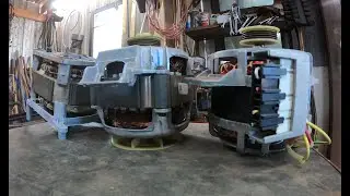 Scrapping out some newer washing machine motors, for cast aluminum and hopefully some copper