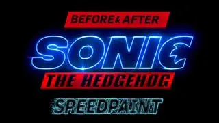 Sonic The Hedgehog Movie Before & After Speedpaint