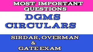 #DGMS_Circular_Mining MCQs dgms circular,dgms circular 2021,,dgms circular in hindi,
