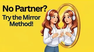 No Partner? Try the Mirror Method! | Practice Speaking English Alone for Real Fluency