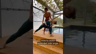 How to assist extended side angle 🙏🏼 #shorts