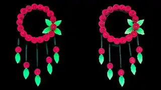 Beautiful paper flower wall hanging ideas 💡 Wall decor Paper flower wall hanging 