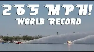 265 MPH World Record Top Fuel Hydroplane Drag Boat ***SLOW MOTION***
