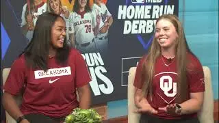 OU's Ella Parker and Kassidi Pickering talk MLB Homerun Derby X
