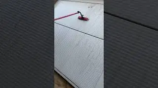 Cleaning dirty cladding using water fed pole and RO system. #satisfying