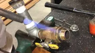 How to repair frozen split Sprinkler Brass Ball Valve Pipe