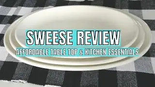 NEW AFFORDABLE DINNERWARE PLATTER REVIEW I Sweese+Bowls/Mugs/Butter Dish....+ Review. T
