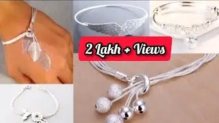 Trendy and unique Silver women's bracelet designs collection2023  new stylish silverbracelet designs