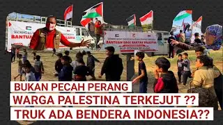 🔴 WARGA PALESTINA DIKEJUTKAN TRUK⁉️ ADA BANTUAN INDONESIA‼️