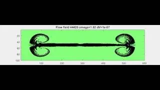 Lattice-Boltzmann fluid with moving source