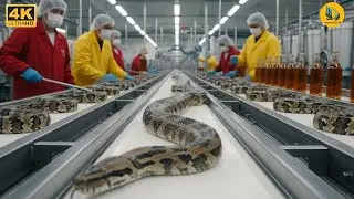 Inside a Massive Snake Wine Factory: From Live Snake to Bottled Snake Wine