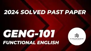 FUNCTIONAL ENGLISH SOLVED PAST PAPER | WITHOUT SOUND - PU AFFILIATE NETWORK #functional #english 