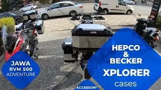 Комплект из Jawa RVM 500 Adventure и сумки Hepco Becker Xplorer.