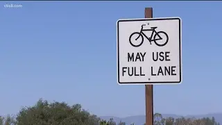 Signs on busy SR-67 say bicyclists &lsquo;May use full lane&rsquo;