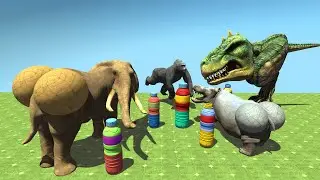 Choose The Right Drink Game, Mammoth Elephant Dinosaur Cow Gorilla