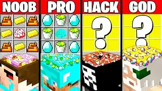 Майнкрафт Битва: ОПЕРАЦИЯ МОЗГА ИГРА КРАФТИНГ ЧЕЛЛЕНДЖ - НУБ vs ПРО vs ХАКЕР vs БОГ Смешная Анимация