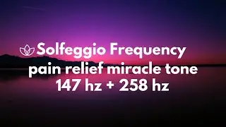 Healing Solfeggio Frequencies 147 hz & 258 hz Pain Relief & DNA Repair, Miracle Tones