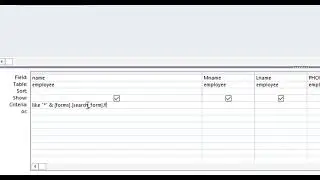 Microsoft access dynamic search textbox