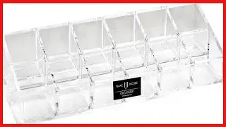 Great product -  Isaac Jacobs Clear Acrylic 12 Compartment Nail Polish Holder, Organizer for Makeup,