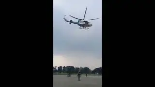 LATIHAN TURUN DENGAN TALI DARI HELIKOPTER MOBUD BRIMOB MABES POLRI