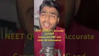 NEET Cutoff For just Qualify |All Information #neet#neetobc#neetcutoff #neetmbbs #amu