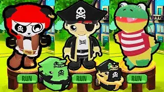 Tag with Ryan Pirate Ryan vs Pirate Combo Panda vs Pirate Gus the Gummy Gator All Costumes Unlocked