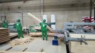 Plywood dd saw edge trimming saw machine in Peru