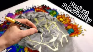 STATUE OF DAVID X DOODLES! PROJECT PERSONALITY! (drawing with gold!)
