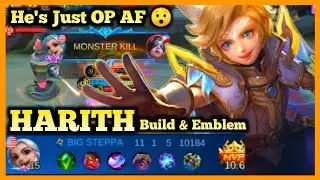 HARITH MOBILE LEGENDS, HARITH BEST BUILD 2020, HARITH GAMEPLAY, SEASON 18, MLBB META MAGE, CARRY
