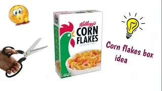 How to make paper and file holder from waste corn flakes box 😱 !