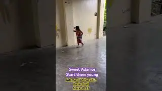 7years old cute kid Sweet adamos Basketball training day!