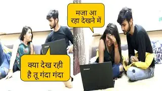 Prank on boyfriend !! Watching P@rn video !! Gone wrong !! Prank on Ankush Rajput ! Simran Manchanda