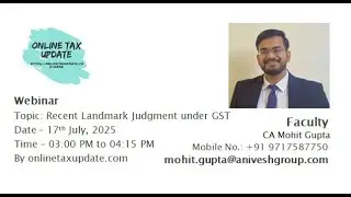 Recent Landmark Judgment under GST July 25