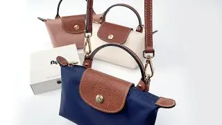 How to Install the LONGCHAMP Le Pliage Mini Pouch Genuine Leather Strap Conversion Kit