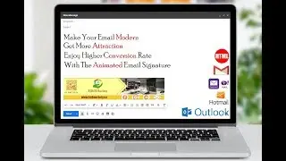 I will design modern animated clickable html email signature