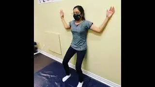 Wall angels for Postural Training