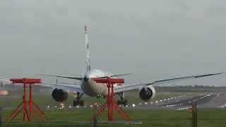 aviation Norwegian 787 Greta garbo livery takeoff Ex Hurricane Ophelia Birmingham Airport 16oct17 53