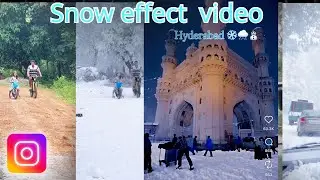 How to create Snow Effect in edits app || Instagram edits snow filter effect (part ￼1)
