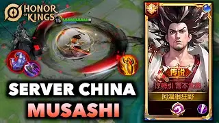 MUSASHI HOK CHINA | PRO PLAYER GAMEPLAY BUILD & ARCANA | PLUM SAMURAI MUSASHI