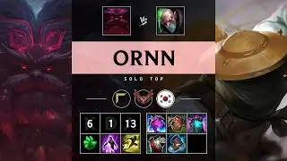 Ornn Top vs Singed - KR Grandmaster Patch 25.17