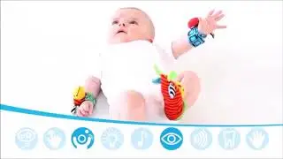 2 pcs waist+2 pcs socks baby rattle toys Wrist Rattle