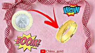 10 ki coin se ring 💍😱. Ring kase banaye.how to make ring.#ytvideos #ytviralvideo #ring #gold 